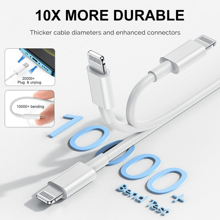 USB to 8 Pin Fast Charging Data Cable, Length: 1m - Normal Style Cable by PMC Jewellery | Online Shopping South Africa | PMC Jewellery | Buy Now Pay Later Mobicred