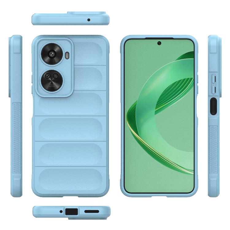 For Huawei nova 11 SE Magic Shield TPU + Flannel Phone Case(Light Blue) - Huawei Cases by PMC TechLife | Online Shopping South Africa | PMC TechLife | Buy Now Pay Later Mobicred
