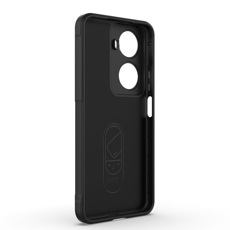For Huawei nova 11 SE Magic Shield TPU + Flannel Phone Case(Light Blue) - Huawei Cases by PMC TechLife | Online Shopping South Africa | PMC TechLife | Buy Now Pay Later Mobicred