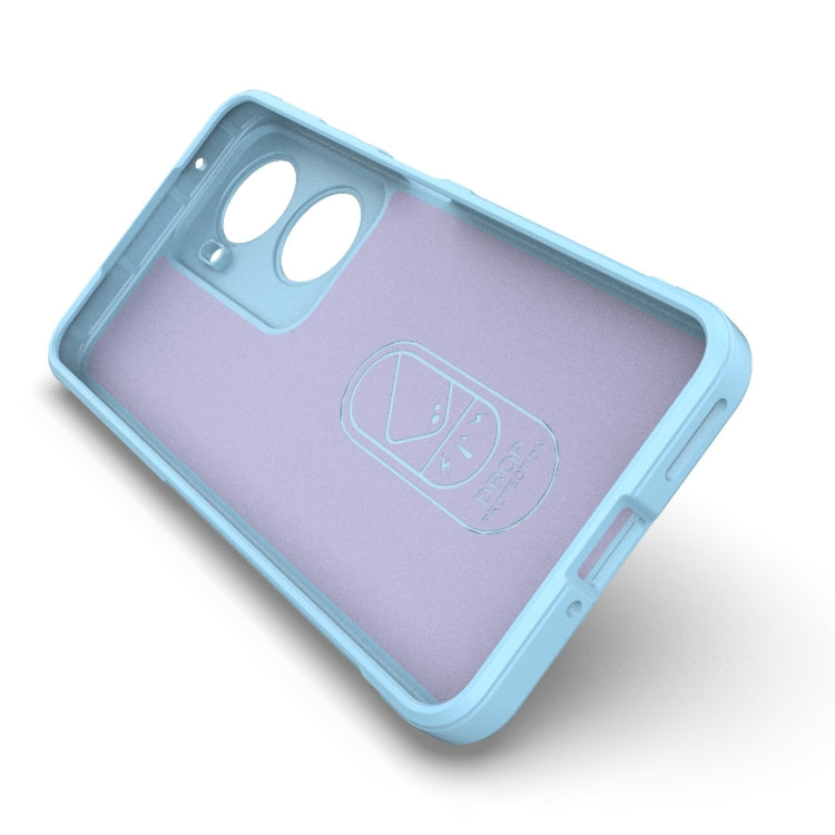 For Huawei nova 11 SE Magic Shield TPU + Flannel Phone Case(Light Blue) - Huawei Cases by PMC TechLife | Online Shopping South Africa | PMC TechLife | Buy Now Pay Later Mobicred