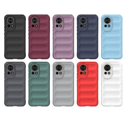 For Huawei nova 12 5G Magic Shield TPU + Flannel Phone Case(Dark Grey) - Huawei Cases by PMC Jewellery | Online Shopping South Africa | PMC Jewellery | Buy Now Pay Later Mobicred