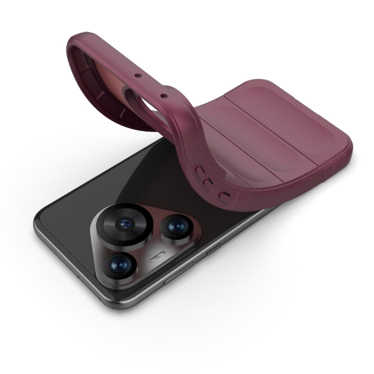For Huawei Pura 70 Pro / 70 Pro+ Magic Shield TPU + Flannel Phone Case(Dark Grey) - Huawei Cases by PMC TechLife | Online Shopping South Africa | PMC TechLife | Buy Now Pay Later Mobicred