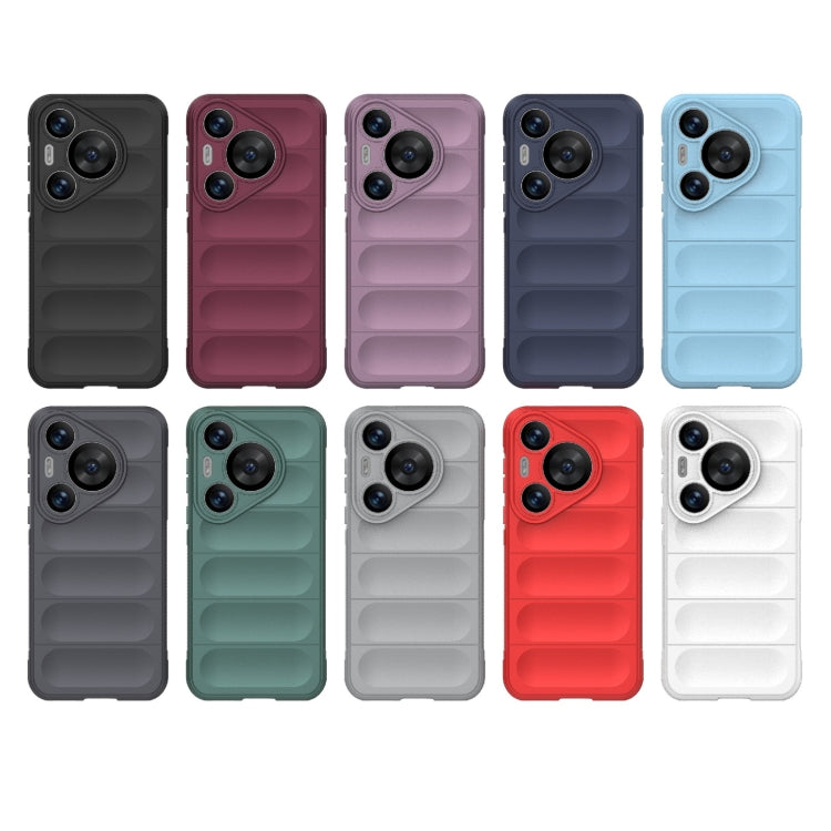 For Huawei Pura 70 Pro / 70 Pro+ Magic Shield TPU + Flannel Phone Case(Light Blue) - Huawei Cases by PMC TechLife | Online Shopping South Africa | PMC TechLife | Buy Now Pay Later Mobicred