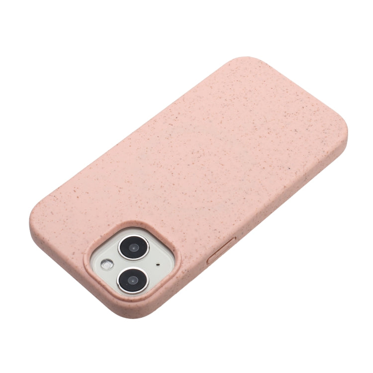 For iPhone 15 Plus Wheat MagSafe Magnetic Straw Material + TPU Phone Case(Pink) - iPhone 15 Plus Cases by PMC TechLife | Online Shopping South Africa | PMC TechLife | Buy Now Pay Later Mobicred