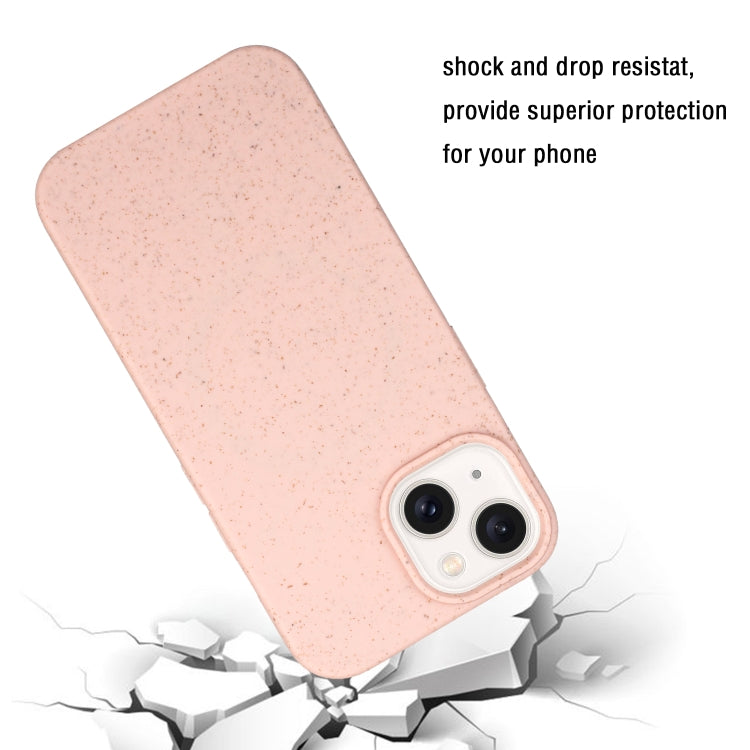 For iPhone 15 Plus Wheat MagSafe Magnetic Straw Material + TPU Phone Case(Pink) - iPhone 15 Plus Cases by PMC TechLife | Online Shopping South Africa | PMC TechLife | Buy Now Pay Later Mobicred