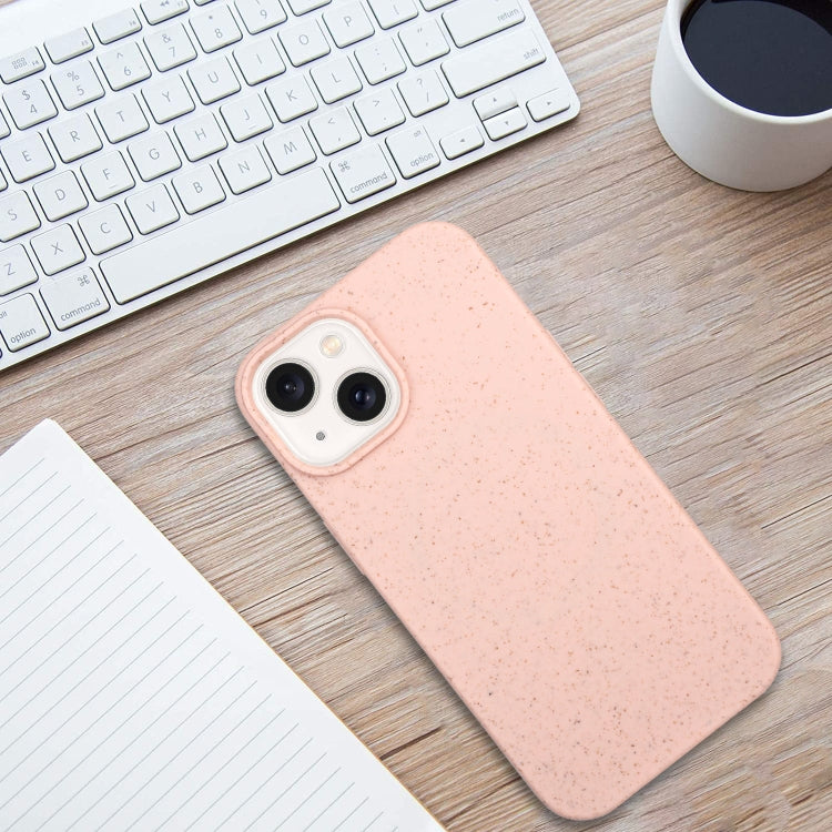 For iPhone 15 Plus Wheat MagSafe Magnetic Straw Material + TPU Phone Case(Pink) - iPhone 15 Plus Cases by PMC TechLife | Online Shopping South Africa | PMC TechLife | Buy Now Pay Later Mobicred