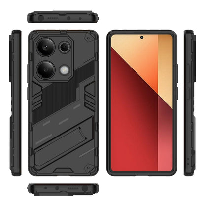 For Xiaomi Redmi Note 13 Pro 4G Global Punk Armor 2 in 1 PC + TPU Phone Case with Holder(Black) - Note 13 Pro Cases by PMC Jewellery | Online Shopping South Africa | PMC Jewellery | Buy Now Pay Later Mobicred