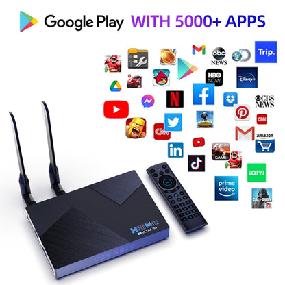 H96 Max V58 Android 12.0 Smart TV Box, 4GB+32GB, Quad-core Cortex-A76 and Quad-core Cortex-A55(EU Plug) - Others by PMC Jewellery | Online Shopping South Africa | PMC Jewellery | Buy Now Pay Later Mobicred