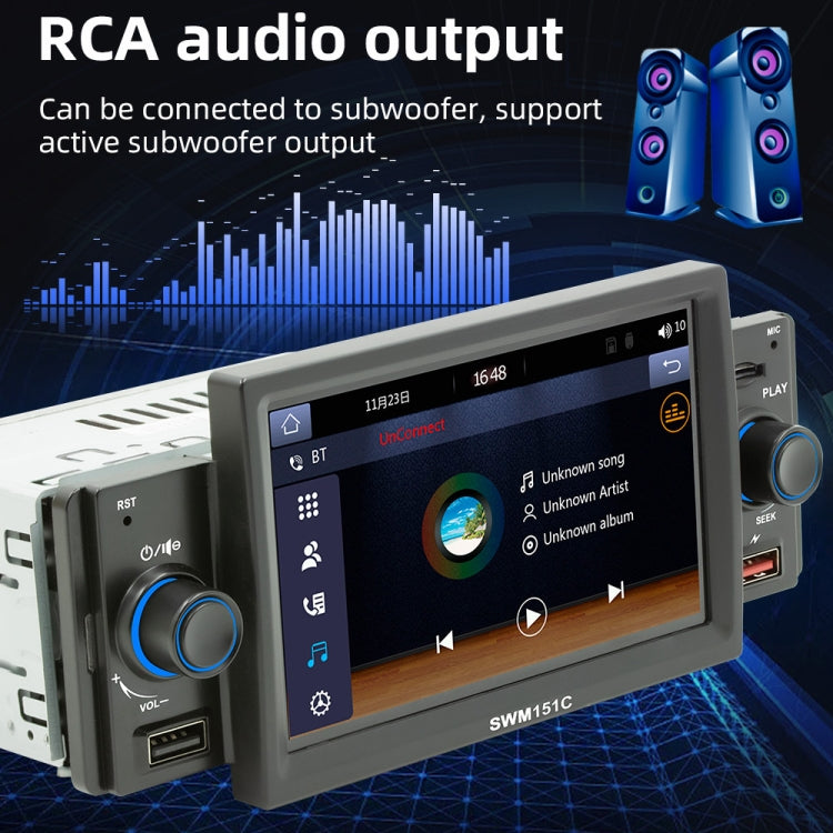 SWM151C 5 inch Portable Car MP5 Player Support CarPlay / Android Auto(Black) - free shipping - PMC TechLife - Order now!