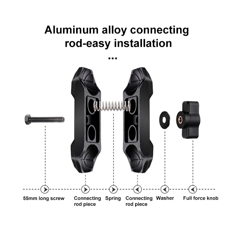 RUIGPRO Crab Clamp Action Camera Bracket 1/4 Ball Head Mount with Rod - Holder by RUIGPRO | Online Shopping South Africa | PMC Jewellery | Buy Now Pay Later Mobicred