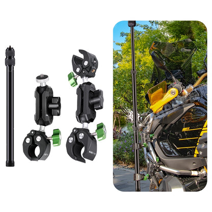 RUIGPRO Crab Clamp Action Camera Bracket 1/4 Dual-Head Crab 3-Stage Selfie Stick - Holder by RUIGPRO | Online Shopping South Africa | PMC Jewellery | Buy Now Pay Later Mobicred