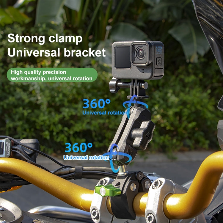 RUIGPRO Crab Clamp Action Camera Bracket 1/4 Dual-Head Crab 3-Stage Selfie Stick - Holder by RUIGPRO | Online Shopping South Africa | PMC Jewellery | Buy Now Pay Later Mobicred