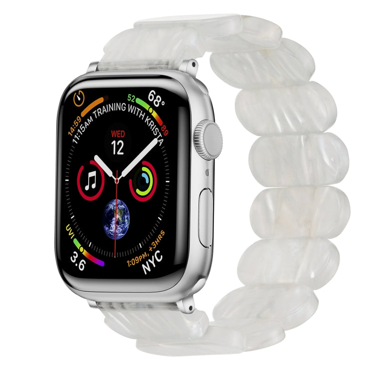 For Apple Watch Series 8 41mm Stretch Rope Resin Watch Band(Fluorescent Color) - Watch Bands by PMC Jewellery | Online Shopping South Africa | PMC Jewellery