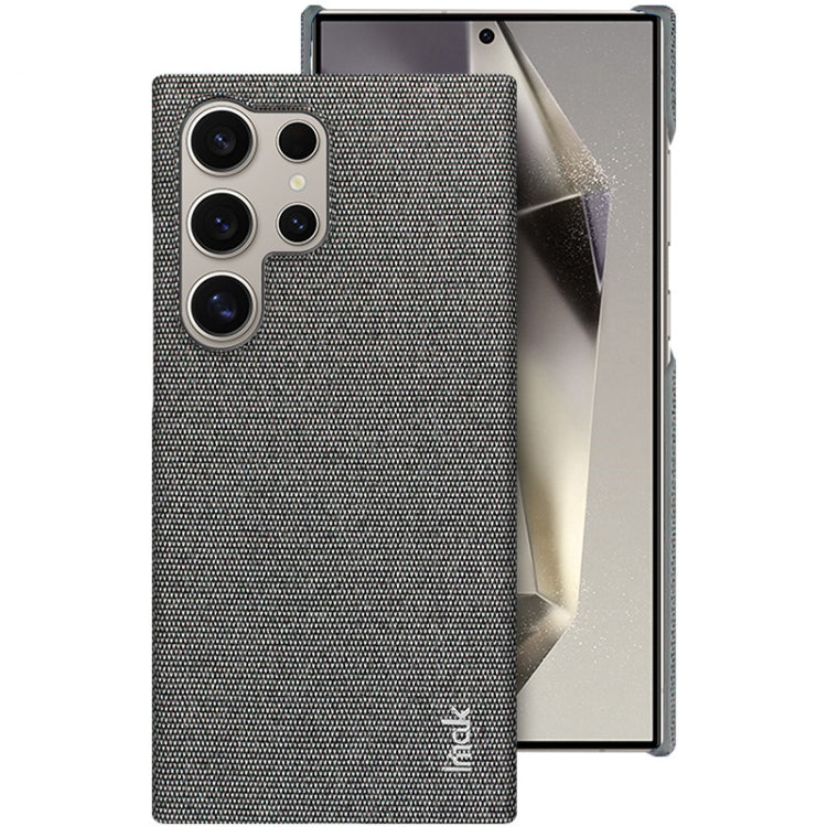 For Samsung Galaxy S24 Ultra 5G imak Ruiyi Series Cloth Texture PU + PC Phone Case(Dark Grey) - Galaxy S24 Ultra 5G Cases by imak | Online Shopping South Africa | PMC Jewellery | Buy Now Pay Later Mobicred