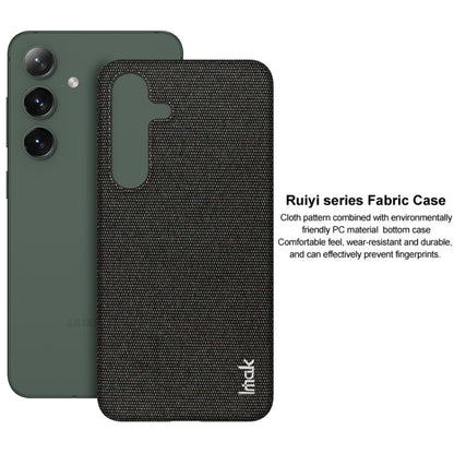 For Samsung Galaxy S24 5G imak Ruiyi Series Cloth Texture PU + PC Phone Case(Dark Grey) - Galaxy S24 5G Cases by imak | Online Shopping South Africa | PMC Jewellery | Buy Now Pay Later Mobicred