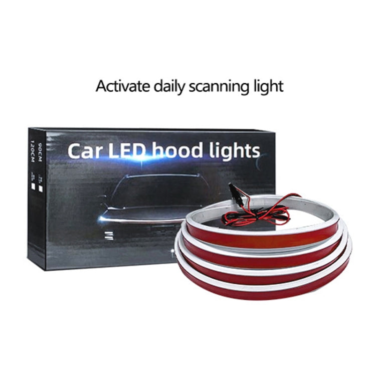 Car Startup Scan Through Hood LED Daytime Running Atmosphere Light, Length:1.8m(White Light) - Running Lights by PMC TechLife | Online Shopping South Africa | PMC TechLife | Buy Now Pay Later Mobicred