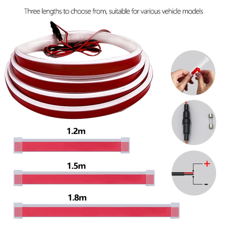 Car Startup Scan Through Hood LED Daytime Running Atmosphere Light, Length:1.8m(White Light) - Running Lights by PMC TechLife | Online Shopping South Africa | PMC TechLife | Buy Now Pay Later Mobicred