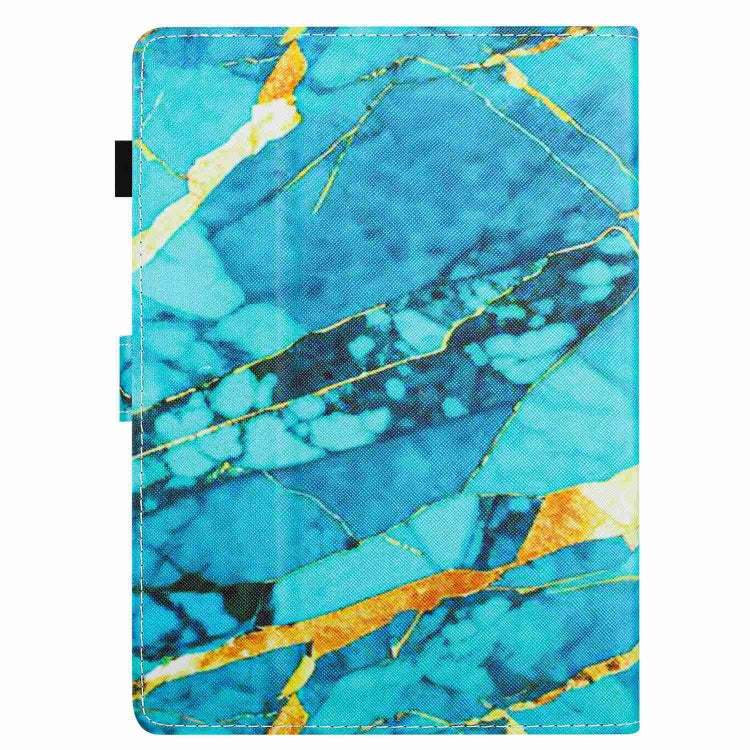 For 10 inch Universal Marble Pattern Stitching Leather Tablet Case(Gold Blue) - 10 - 11 inch by PMC TechLife | Online Shopping South Africa | PMC TechLife | Buy Now Pay Later Mobicred