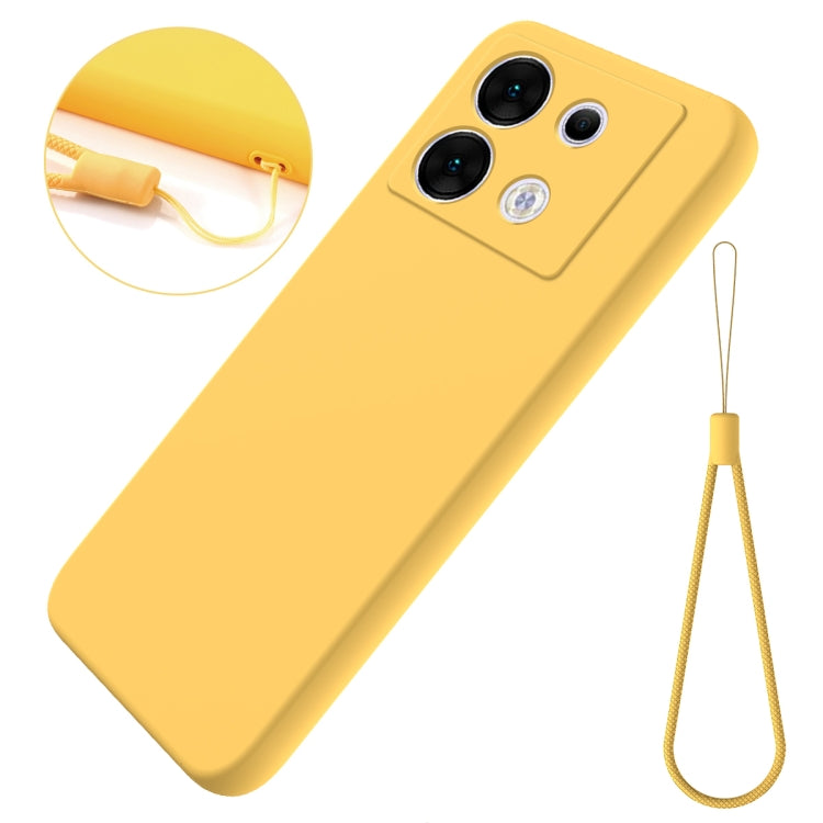 For Infinix Zero 30 5G Solid Color Liquid Silicone Dropproof Full Coverage Protective Case(Yellow) - Infinix Cases by PMC TechLife | Online Shopping South Africa | PMC TechLife | Buy Now Pay Later Mobicred