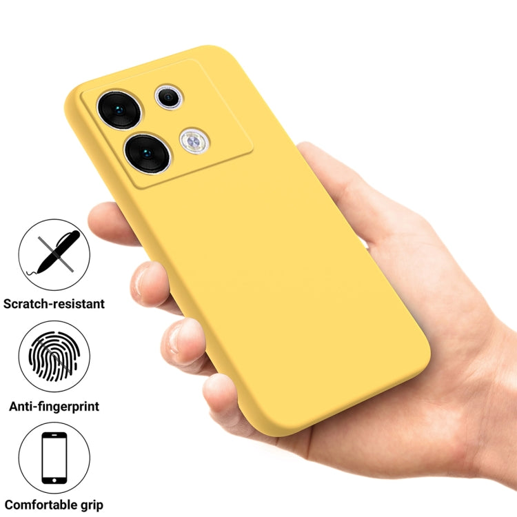 For Infinix Zero 30 5G Solid Color Liquid Silicone Dropproof Full Coverage Protective Case(Yellow) - Infinix Cases by PMC TechLife | Online Shopping South Africa | PMC TechLife | Buy Now Pay Later Mobicred