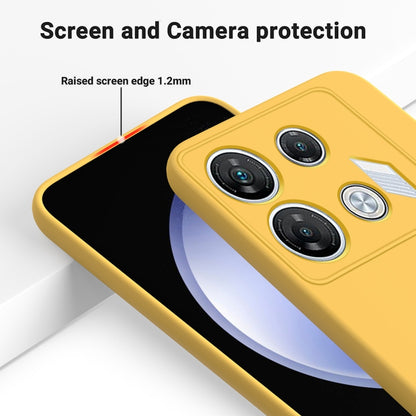 For Infinix GT 10 Pro Solid Color Liquid Silicone Dropproof Full Coverage Protective Case(Yellow) - Infinix Cases by PMC Jewellery | Online Shopping South Africa | PMC Jewellery