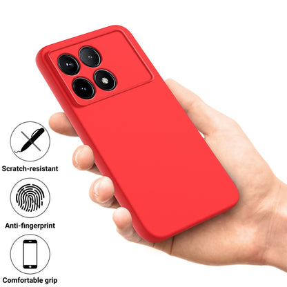 For Xiaomi Redmi K70/K70 Pro Solid Color Liquid Silicone Dropproof Full Coverage Phone Case(Red) - K70 Pro Cases by PMC Jewellery | Online Shopping South Africa | PMC Jewellery | Buy Now Pay Later Mobicred