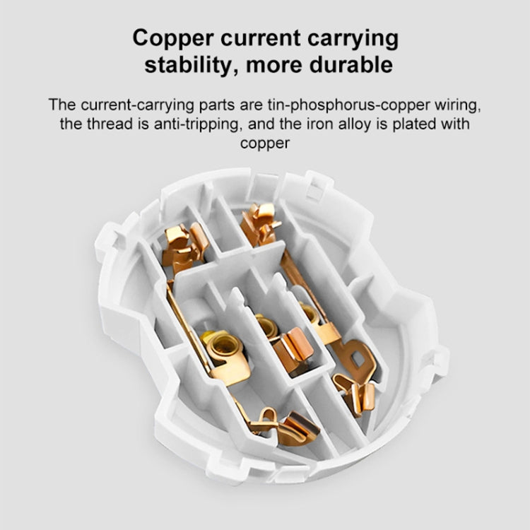 86mm Round LED Tempered Glass Switch Panel, Gold Round Glass, Style:Computer Socket -  by PMC Jewellery | Online Shopping South Africa | PMC Jewellery | Buy Now Pay Later Mobicred