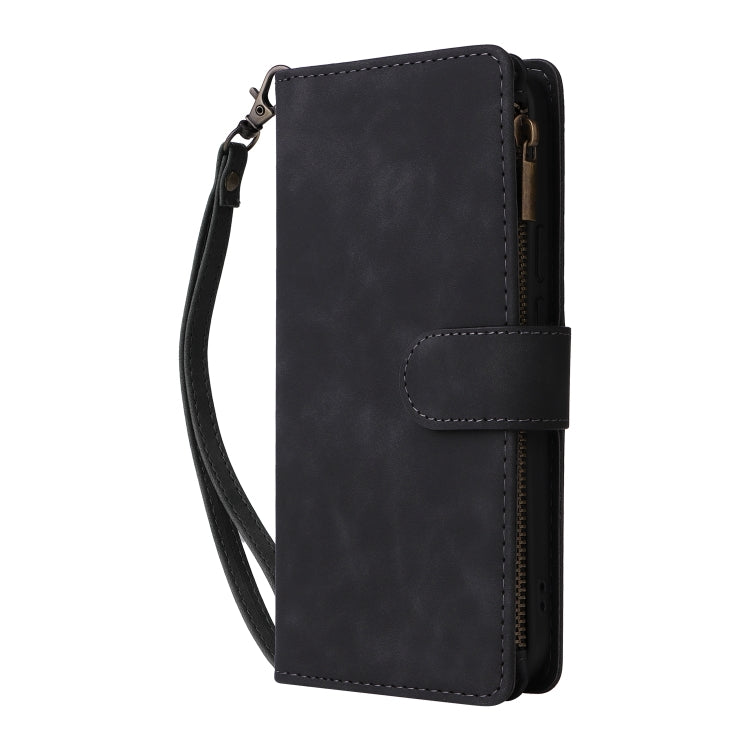 For Google Pixel 9 Pro Multifunctional Multi-Card Wallet Phone Leather Case(Black) - Google Cases by PMC TechLife | Online Shopping South Africa | PMC TechLife | Buy Now Pay Later Mobicred