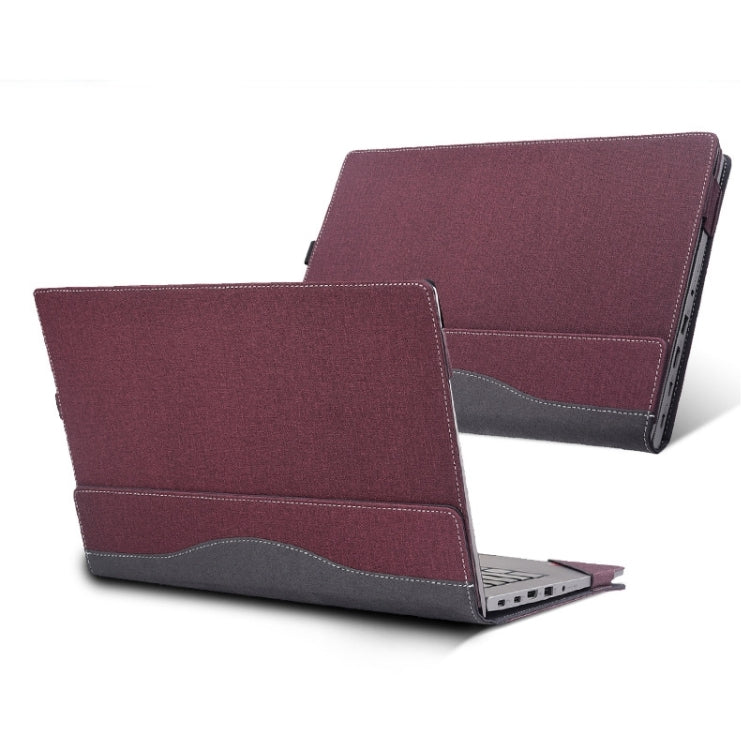 For Lenovo ThinkPad E15 Gen 4 Laptop Leather Anti-Fall Protective Case(Wine Red) - 15.6 - 17 inch by PMC Jewellery | Online Shopping South Africa | PMC Jewellery | Buy Now Pay Later Mobicred