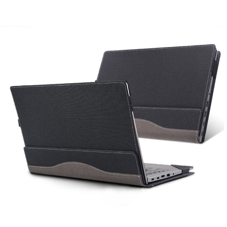 For Lenovo V14 G2 ALC / ITL / IJL Laptop Leather Shockproof Protective Case(Black) - 14.1 inch by PMC Jewellery | Online Shopping South Africa | PMC Jewellery | Buy Now Pay Later Mobicred