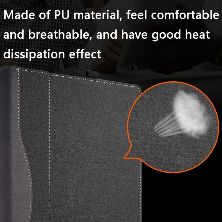 For Lenovo V14 G2 ALC / ITL / IJL Laptop Leather Shockproof Protective Case(Black) - 14.1 inch by PMC Jewellery | Online Shopping South Africa | PMC Jewellery | Buy Now Pay Later Mobicred