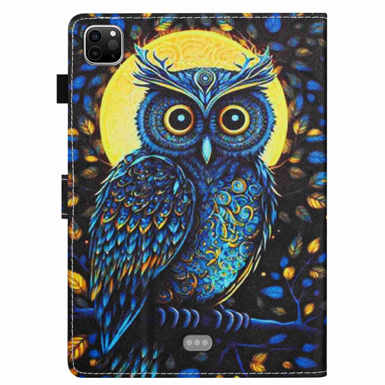 For iPad 11 Pro 2024 / 2020 / Air 4 10.9 Painted Pattern Stitching Smart Leather Tablet Case(Moonlight Eagle) - iPad Air (2022) / (2020) 10.9 Cases by PMC Jewellery | Online Shopping South Africa | PMC Jewellery | Buy Now Pay Later Mobicred