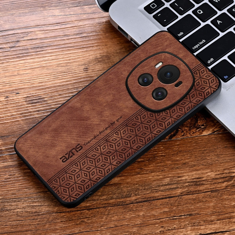 For Honor Magic6 AZNS 3D Embossed Skin Feel Phone Case(Brown) - Honor Cases by AZNS | Online Shopping South Africa | PMC Jewellery | Buy Now Pay Later Mobicred