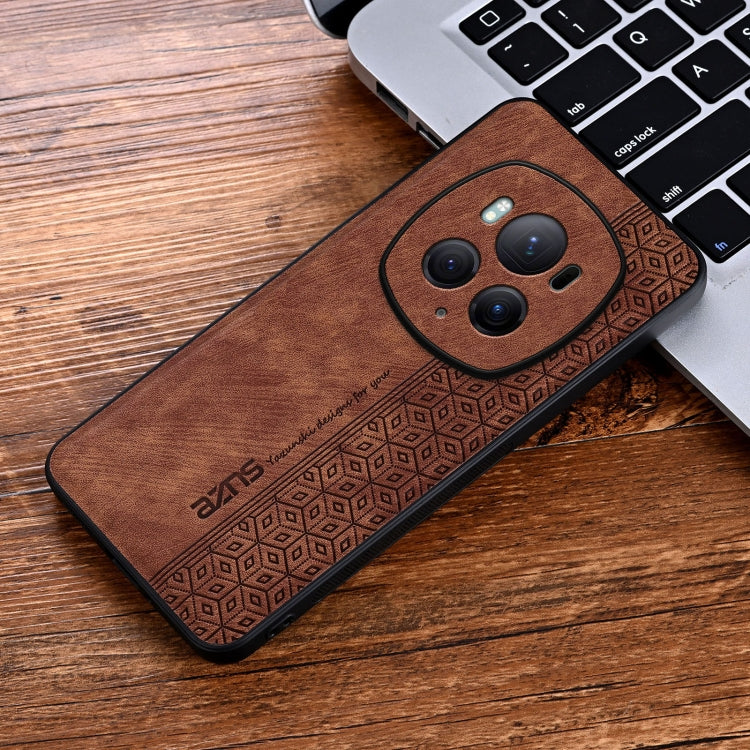 For Honor Magic6 Pro AZNS 3D Embossed Skin Feel Phone Case(Brown) - Honor Cases by AZNS | Online Shopping South Africa | PMC Jewellery | Buy Now Pay Later Mobicred