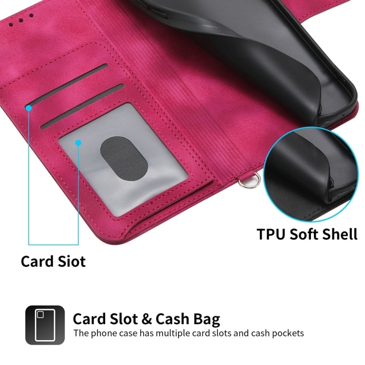 For Google Pixel 9 Skin-feel Flowers Embossed Wallet Leather Phone Case(Wine Red) - Google Cases by PMC TechLife | Online Shopping South Africa | PMC TechLife | Buy Now Pay Later Mobicred