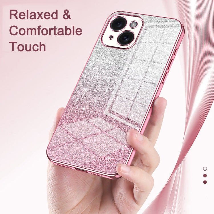 For iPhone 16 Pro Max Gradient Glitter Powder Electroplated Phone Case(Purple) - iPhone 16 Pro Max Cases by PMC Jewellery | Online Shopping South Africa | PMC Jewellery | Buy Now Pay Later Mobicred