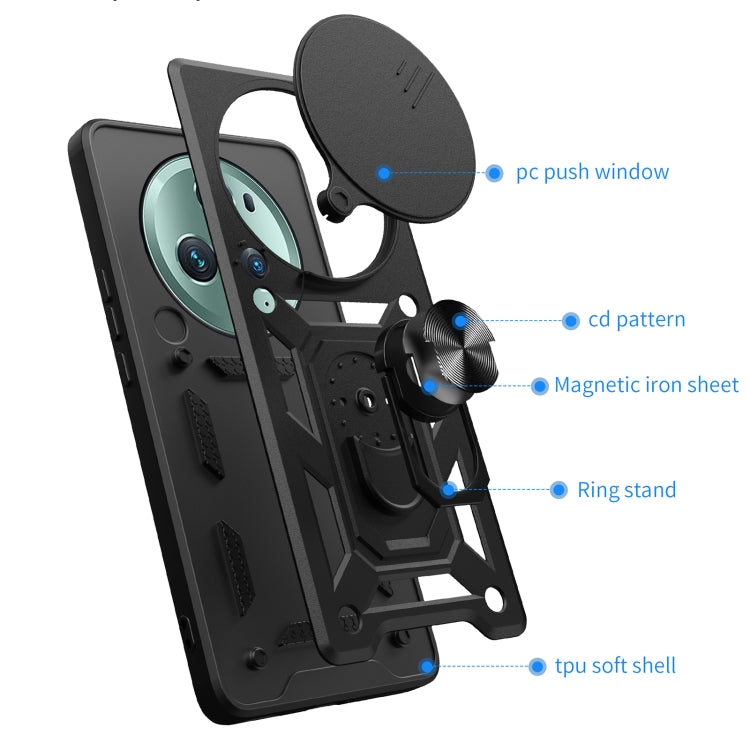 For Honor Magic5 Pro Sliding Camera Cover Design TPU+PC Phone Case(Gold) - free shipping - PMC TechLife - Order now!
