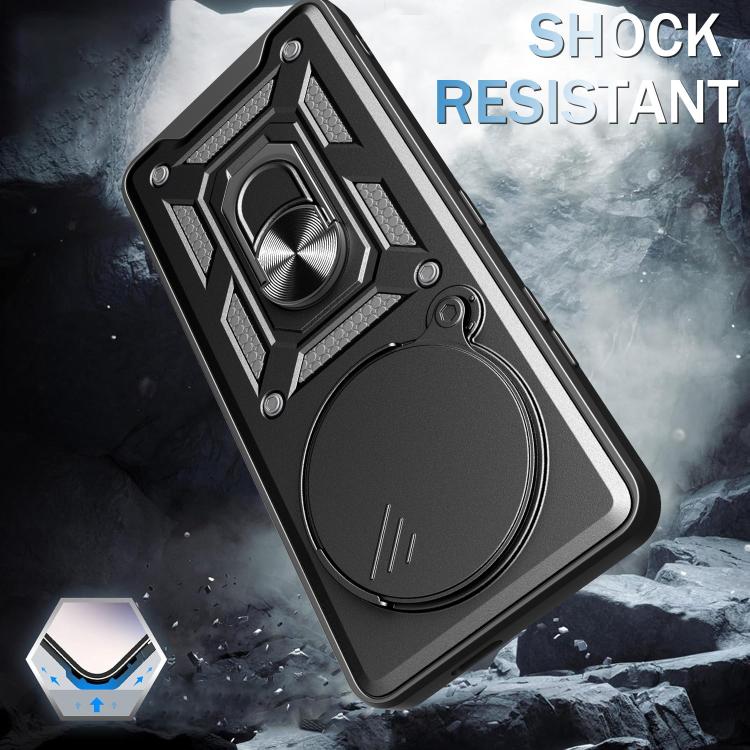 For Honor X60 Pro / X9c Sliding Camera Cover Design TPU+PC Phone Case(Green) - free shipping - PMC TechLife - Order now!