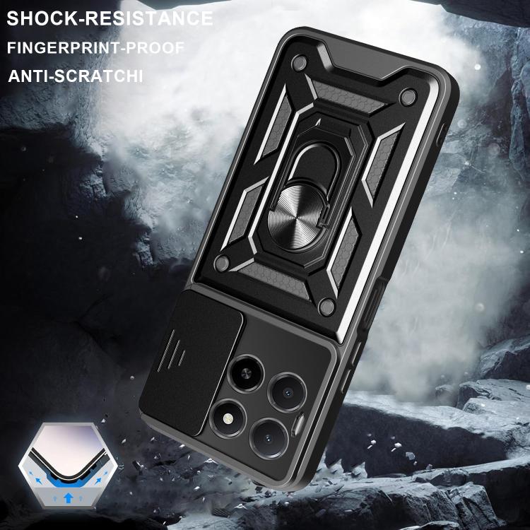 For Honor X5b Plus Sliding Camera Cover Design TPU+PC Phone Case(Blue) - free shipping - PMC TechLife - Order now!