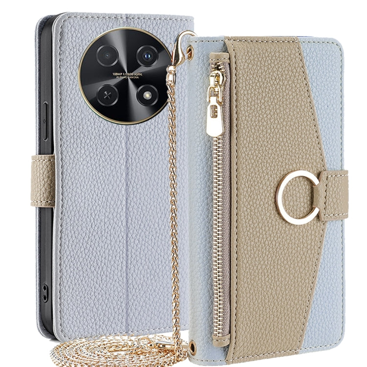 For Huawei nova 12i 4G Crossbody Litchi Texture Leather Phone Case(Blue) - Huawei Cases by PMC TechLife | Online Shopping South Africa | PMC TechLife | Buy Now Pay Later Mobicred