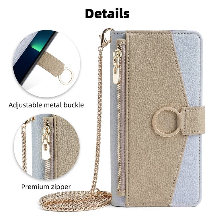 For OnePlus 10 Pro 5G Crossbody Litchi Texture Leather Phone Case(Blue) - OnePlus Cases by PMC TechLife | Online Shopping South Africa | PMC TechLife | Buy Now Pay Later Mobicred