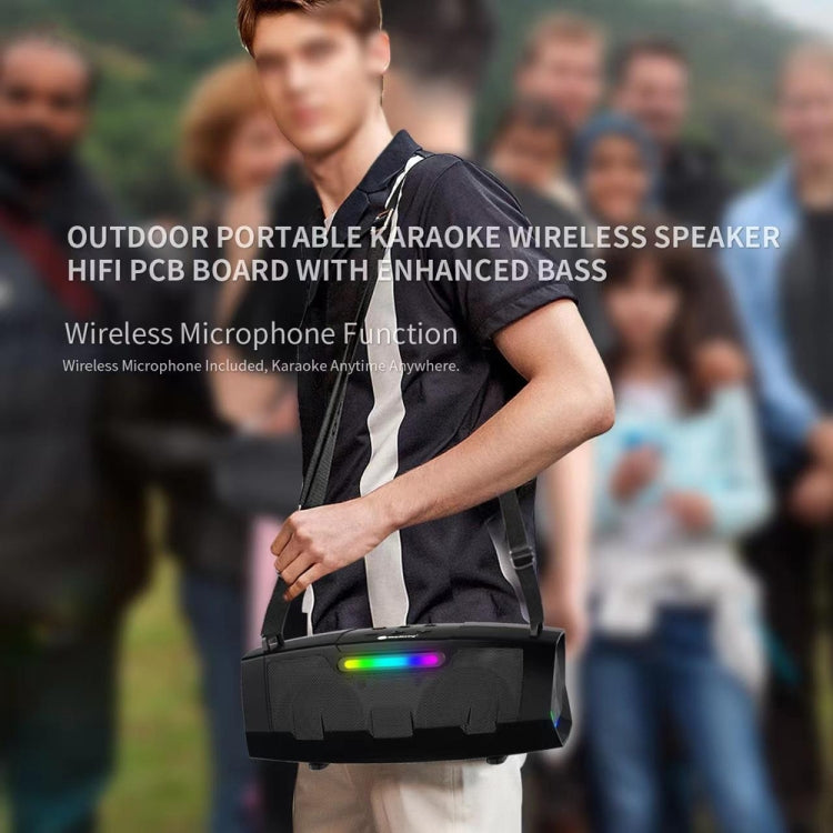 NewRixing NR2033 Portable TWS Wireless Bluetooth Speaker(Black) - free shipping - PMC Jewellery - Order now!