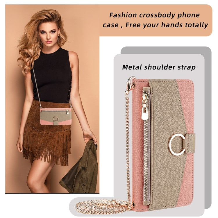 For Infinix Note 40 Pro 5G Crossbody Litchi Texture Leather Phone Case(Pink) - Infinix Cases by PMC TechLife | Online Shopping South Africa | PMC TechLife | Buy Now Pay Later Mobicred