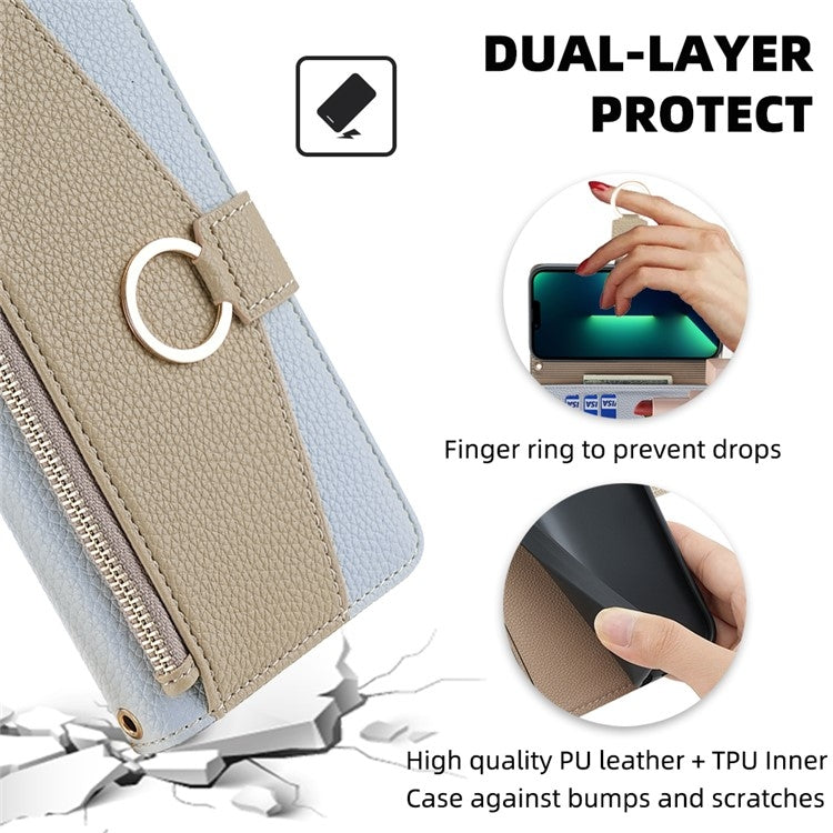 For Infinix Note 40 4G Crossbody Litchi Texture Leather Phone Case(Blue) - Infinix Cases by PMC TechLife | Online Shopping South Africa | PMC TechLife | Buy Now Pay Later Mobicred