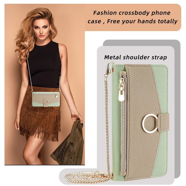 For Infinix Note 40 4G Crossbody Litchi Texture Leather Phone Case(Green) - Infinix Cases by PMC TechLife | Online Shopping South Africa | PMC TechLife | Buy Now Pay Later Mobicred