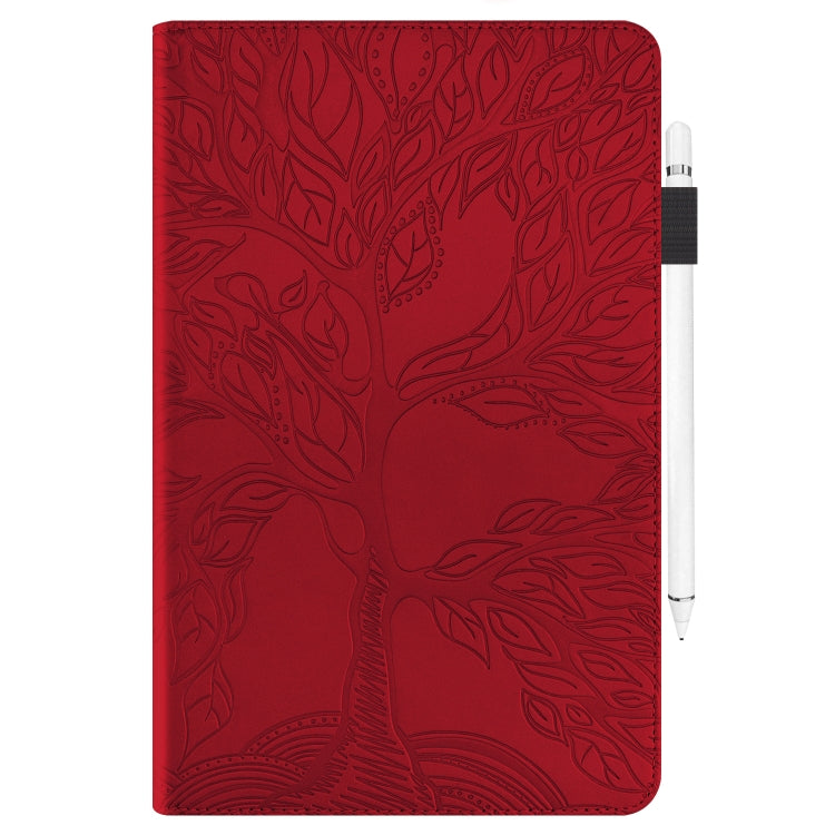 For Lenovo Tab P12 / Xiaoxin Pad Pro 12.7 2025 Life Tree Series Horizontal Flip Leather Tablet Case(Red) - Lenovo by PMC TechLife | Online Shopping South Africa | PMC TechLife | Buy Now Pay Later Mobicred