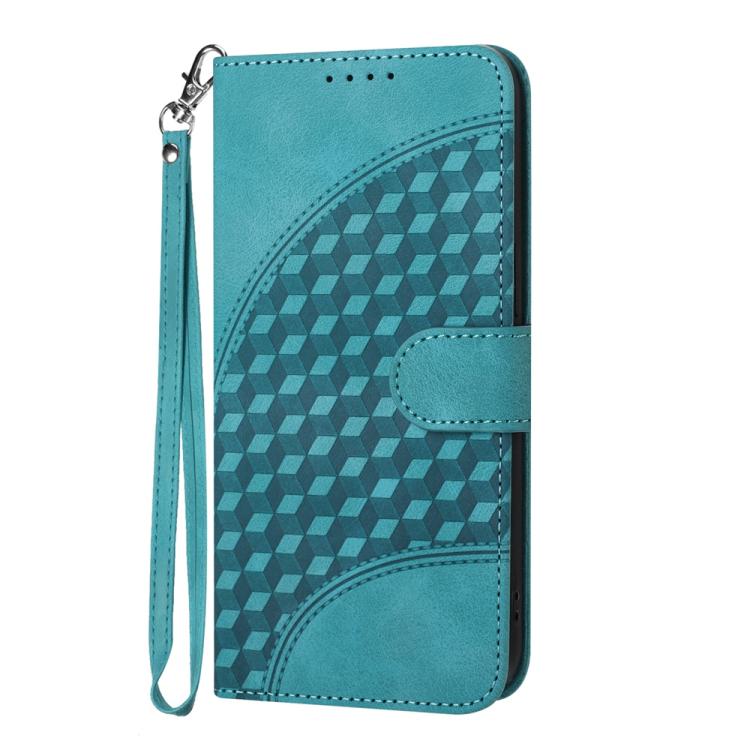 For iPhone 17 Air YX0060 Elephant Head Embossed Phone Leather Case with Lanyard(Light Blue) - free shipping - PMc TechLife - Order now!