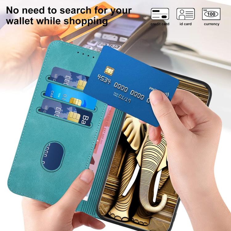 For iPhone 17 Air YX0060 Elephant Head Embossed Phone Leather Case with Lanyard(Light Blue) - free shipping - PMc TechLife - Order now!