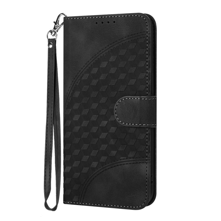 For iPhone 17 YX0060 Elephant Head Embossed Phone Leather Case with Lanyard(Black) - free shipping - PMc TechLife - Order now!