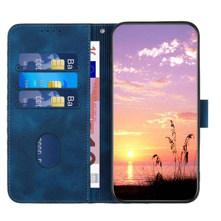 For iPhone 17 Pro YX0060 Elephant Head Embossed Phone Leather Case with Lanyard(Royal Blue) - free shipping - PMc TechLife - Order now!